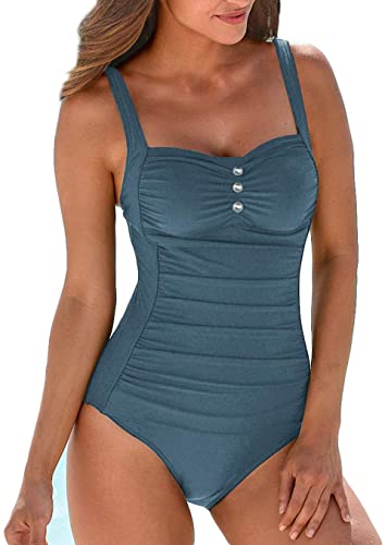 Upopby Retro Belly One-Piece Swimsuit