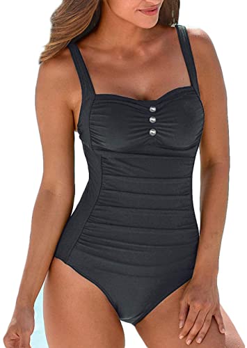 Upopby Retro Belly One-Piece Swimsuit