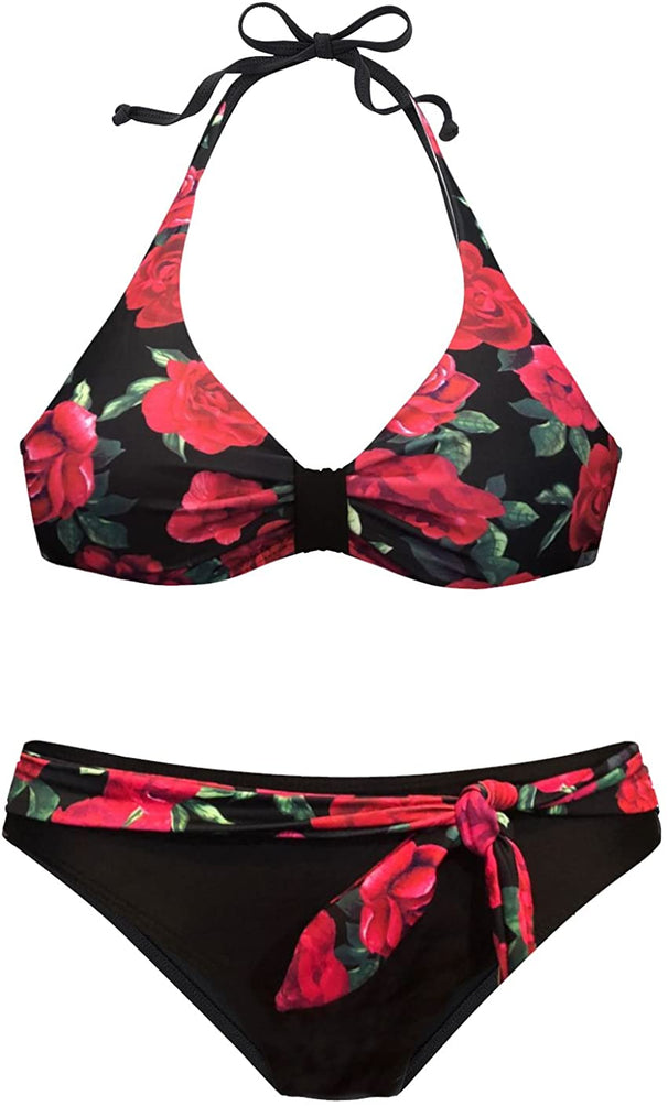 Upopby Open Back Sexy Bikini Set