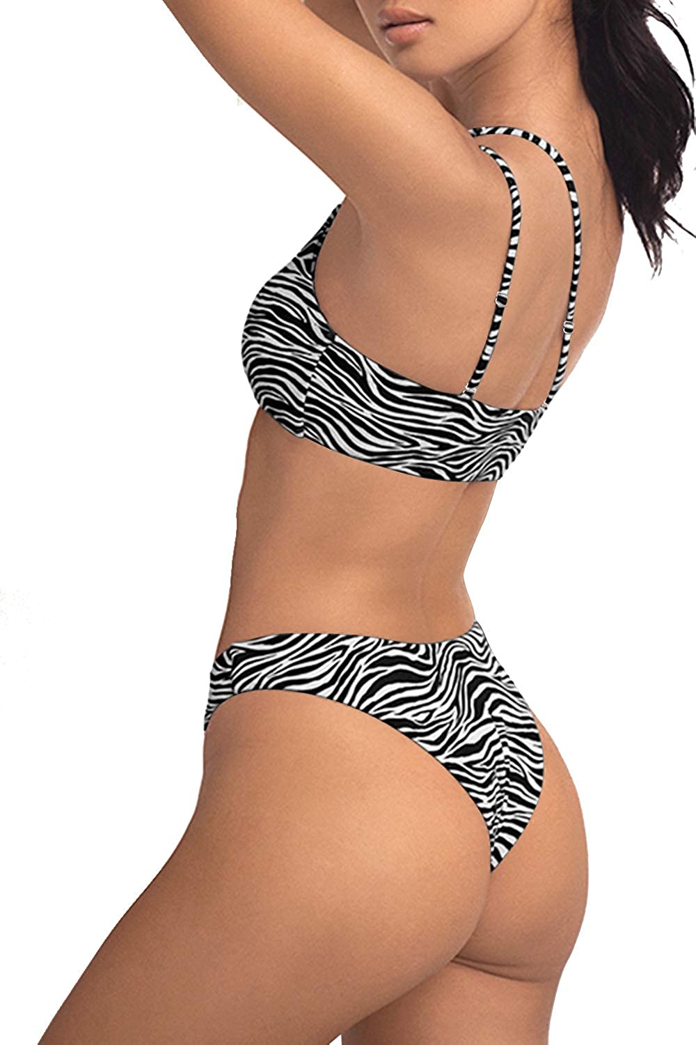Upopby One Shoulder Bikini Set Swimsuit