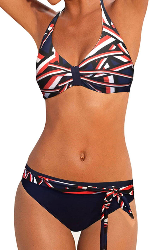 Upopby Open Back Sexy Bikini Set