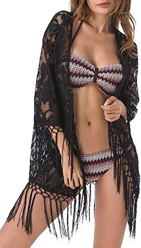 Upopby Lace Beach Cover Up Blouse show