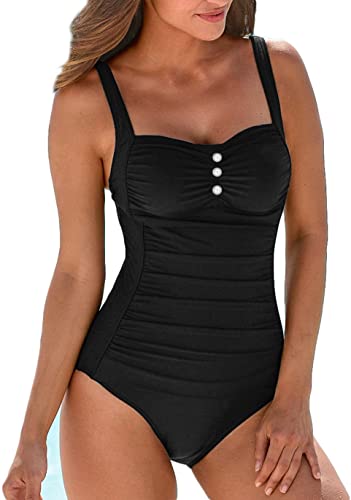 Upopby Retro Belly One-Piece Swimsuit