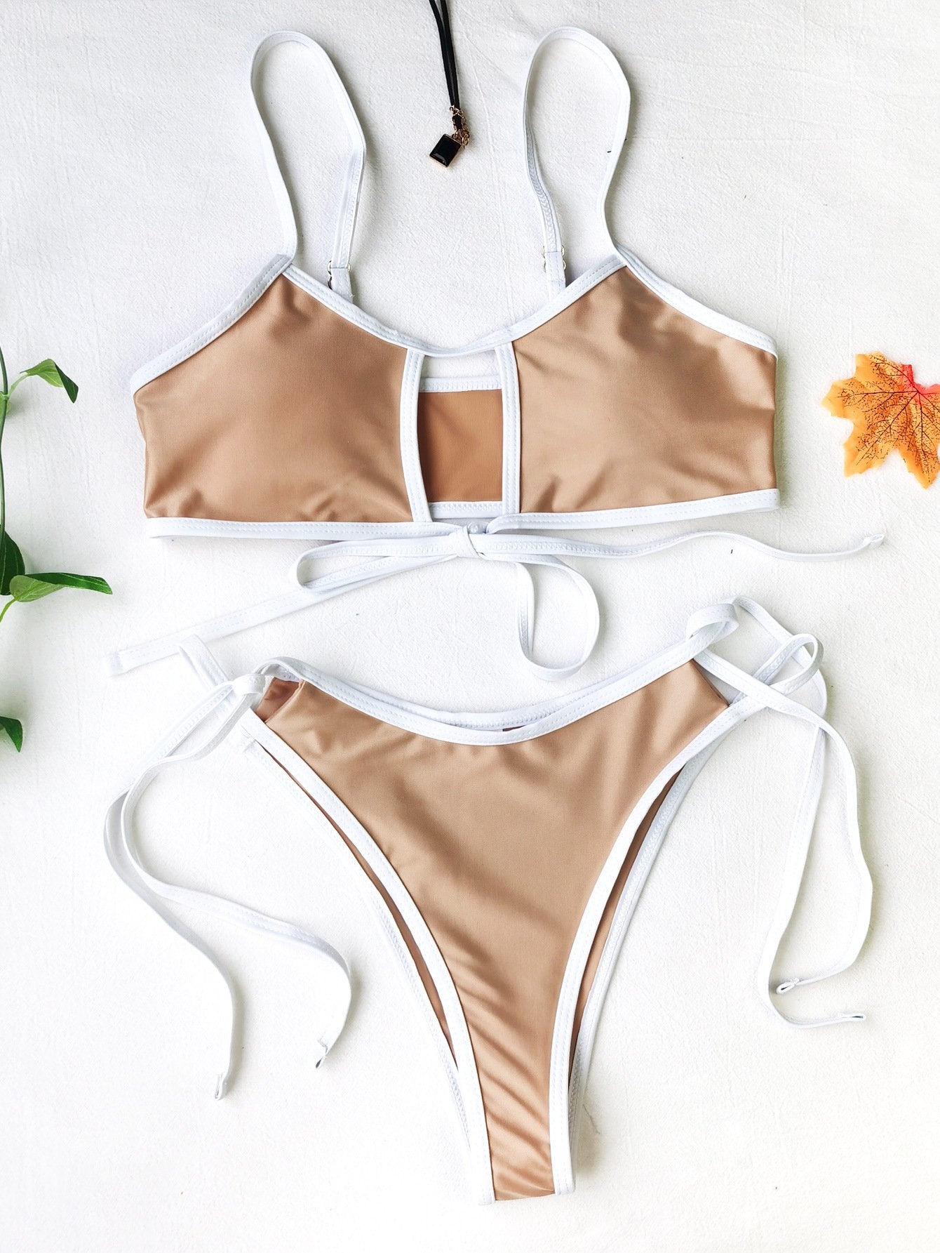 Upopoby Sexy Lace-up String Bikini Swimsuit