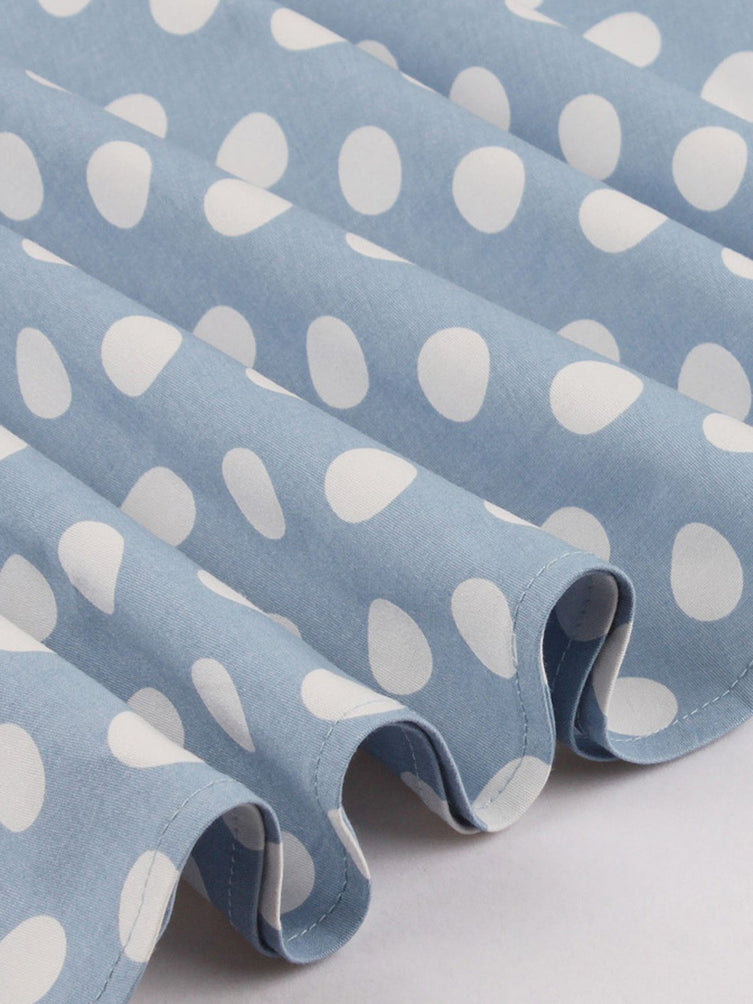 1950s Spaghetti Strap Polka Dot Dress