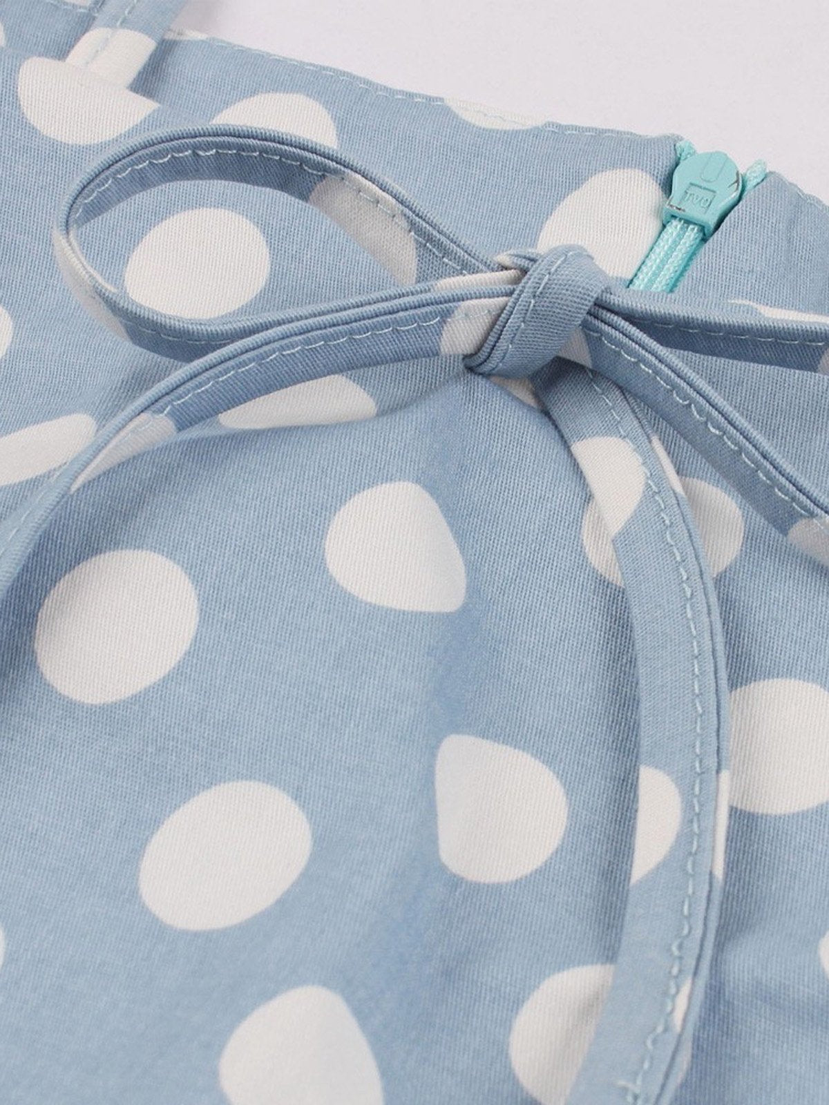 1950s Spaghetti Strap Polka Dot Dress